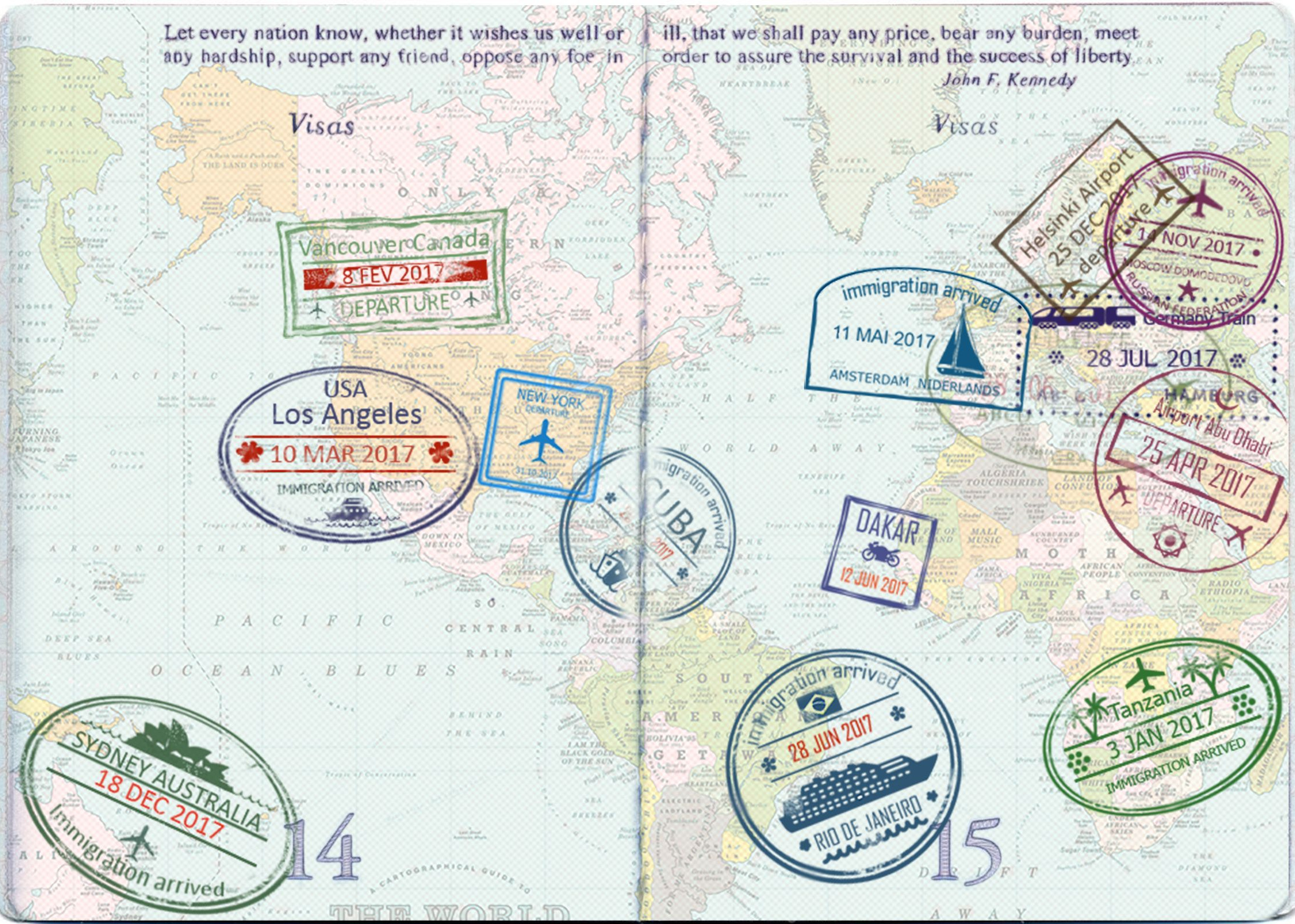 Маврикий штамп в паспорте